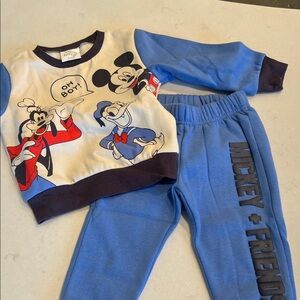 Disney Mickey & Friends Cream and Blue Outfit